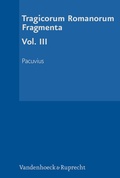 Cover: Tragicorum Romanorum Fragmenta. Vol. III - Vandenhoeck & Ruprecht