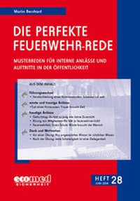 Abbildung von: Die perfekte Feuerwehr-Rede Heft 28 - ecomed Storck