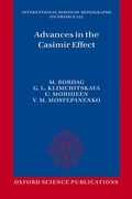 Cover: Advances in the Casimir Effect - Oxford University Press
