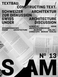 Enlarge image Cover: S AM 13 - Textbau/Consulting - Christoph Merian Verlag