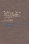 Cover: The Boundary Function Method for Singular Perturbation Problems - Society for Industrial & Applied Mathematics,U.S.