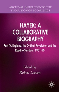 Abbildung von: Hayek: A Collaborative Biography - Palgrave Macmillan