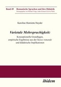 Cover: Varietale Mehrsprachigkeit - ibidem