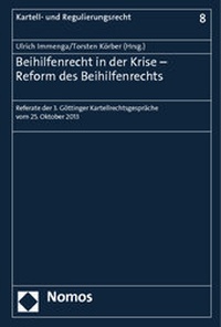 Abbildung von: Beihilfenrecht in der Krise - Reform des Beihilfenrechts - Nomos