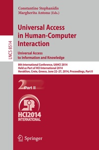 Abbildung von: Universal Access in Human-Computer Interaction: Universal Access to Information and Knowledge - Springer