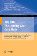 Cover: ABZ 2014: The Landing Gear Case Study - Springer