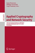 Cover: Applied Cryptography and Network Security - Springer