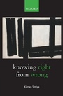 Cover: Knowing Right From Wrong - Oxford University Press
