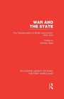 Cover: War and the State (RLE The First World War) - Routledge
