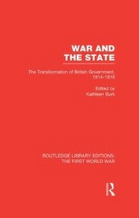 Abbildung von: War and the State (RLE The First World War) - Routledge