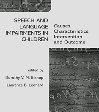 Abbildung von: Speech and Language Impairments in Children - Psychology Press Ltd