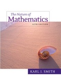 Cover: Nature of Mathematics - Brooks/Cole