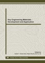 Cover: Key Engineering Materials - Development and Application - Trans Tech Publications Ltd