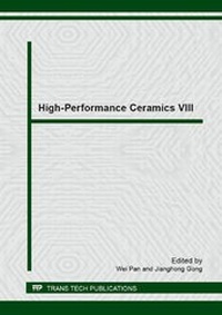 Enlarge image Cover: High-Performance Ceramics VIII - Trans Tech Publications Ltd