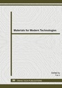 Cover: Materials for Modern Technologies - Trans Tech Publications Ltd