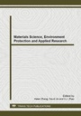 Cover: Materials Science, Environment Protection and Applied Research - Trans Tech Publications Ltd