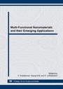 Cover: Multi-Functional Nanomaterials and their Emerging Applications - Trans Tech Publications Ltd