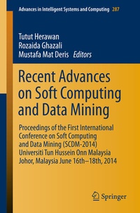 Enlarge image Cover: Recent Advances on Soft Computing and Data Mining - Springer