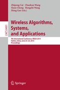 Cover: Wireless Algorithms, Systems, and Applications - Springer