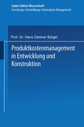 Cover: Produktkostenmanagement in Entwicklung und Konstruktion - Deutscher Universit&auml;tsverlag