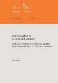 Enlarge image Cover: Real innovation or second-best solution? - German Institute of Development and Sustainability (IDOS) gGmbH