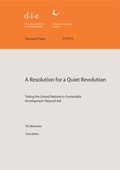 Cover: A resolution for a quiet revolution - German Institute of Development and Sustainability (IDOS) gGmbH