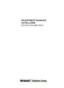 Cover: Treugast Investment Ranking Hotellerie 2013 - Treugast