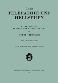 Enlarge image Cover: Über Telepathie und Hellsehen - J.F. Bergmann-Verlag