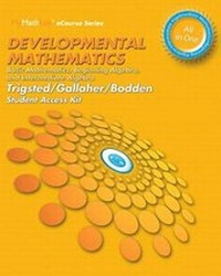 Enlarge image Cover: Mylab Math Ecourse for Trigsted/Bodden/Gallaher Developmental Math - Pearson