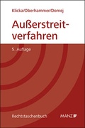 Cover: Au&szlig;erstreitverfahren - Manz