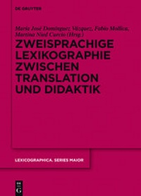 Abbildung von: Zweisprachige Lexikographie zwischen Translation und Didaktik - De Gruyter