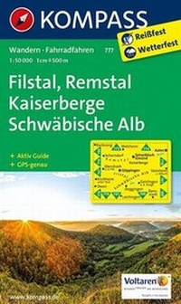 Abbildung von: KOMPASS Wanderkarte Filstal, Remstal, Kaiserberge, Schwäbische Alb - KOMPASS-Karten