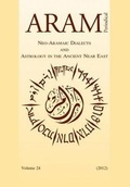 Cover: Aram Periodical. Volume 24 - Neo-Aramaic Dialects & Astrology in the Ancient Near East - Peeters Publishers