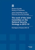 Cover: The work of the Joint Committee on the National Security Strategy in 2013-4 - TSO
