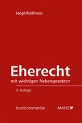 Cover: Eherecht - Manz