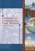 Cover: Constitutional Competence for Public Managers - Cengage Learning