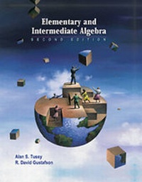 Abbildung von: Elementary and Intermediate Algebra (Casebound , Bca Tutorial, Tle Student Guides, Bca Student Guide, and Infotrac) - Brooks Cole