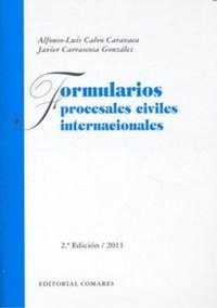 Abbildung von: Formularios procesales civiles internacionales - Editorial Comares