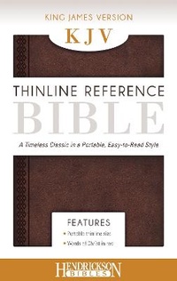 Enlarge image Cover: KJV Thinline Reference Bible Chestnut Brown - Hendrickson Publishers Inc
