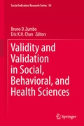 Cover: Validity and Validation in Social, Behavioral, and Health Sciences - Springer