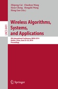 Cover: Wireless Algorithms, Systems, and Applications - Springer