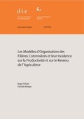 Cover: Les mod&egrave;les d'organisation des fili&egrave;res cotonni&egrave;res et leur incidence sur la productivit&eacute; et sur le revenu de l'agriculteur - German Institute of Development and Sustainability (IDOS) gGmbH