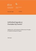 Cover: Unfinished agenda or overtaken by events? - German Institute of Development and Sustainability (IDOS) gGmbH