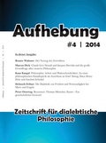 Cover: Aufhebung #4 - Zeitschrift f&uuml;r dialektische Philosophie - Salzburger Gesellschaft f&uuml;r dialektische Philosophie
