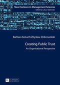 Cover: Creating Public Trust - Peter Lang Verlag