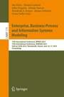 Cover: Enterprise, Business-Process and Information Systems Modeling - Springer