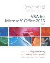 Enlarge image Cover: Exploring VBA for Microsoft Office 2013, Brief - Pearson