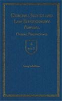 Abbildung von: Criminal Justice and Law Enforcement Annual - AMS Press