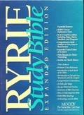 Cover: Ryrie Study Bible NAS Bonded Leather Navy- Red Letter - Moody Publishers