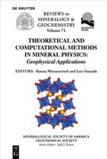 Cover: Theoretical and Computational Methods in Mineral Physics - De Gruyter